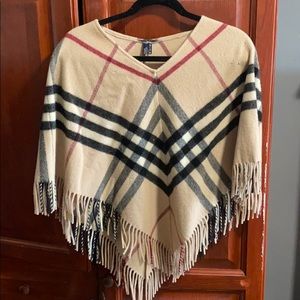 Authentic Burberry Nova Check Poncho